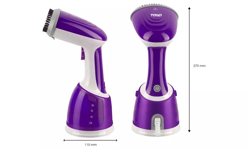 Image 16: TODO 1700W Power Garment Steamer Handheld Steam Brush Iron