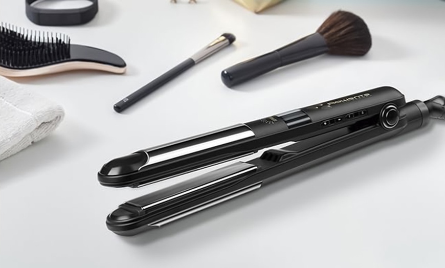 Image 5: Lisseur 2-en-1 à plaques en céramique de Rowenta