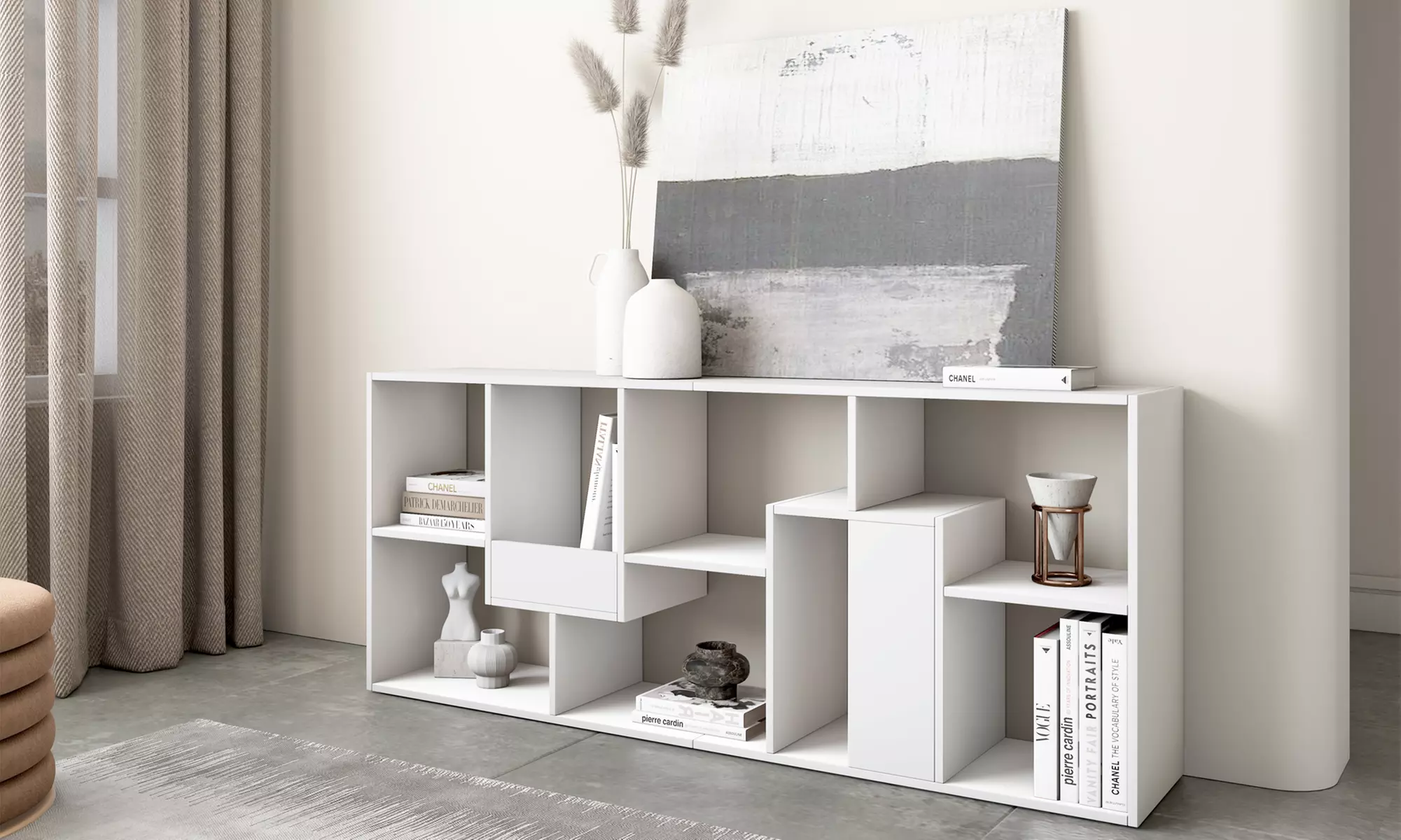 Estantería librería multiposición de diseño