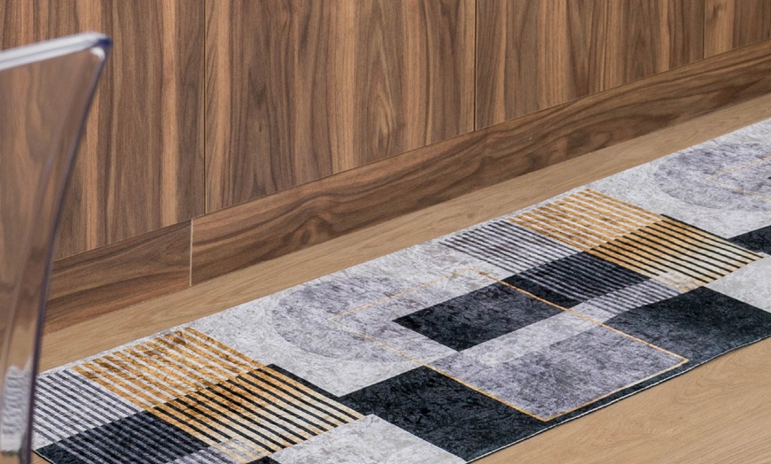 Image 19: Alfombra larga con tacto de terciopelo