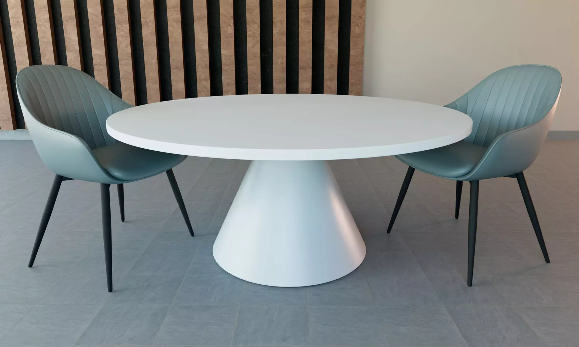 Table à manger ronde "Artù" 120 cm de Frankystar