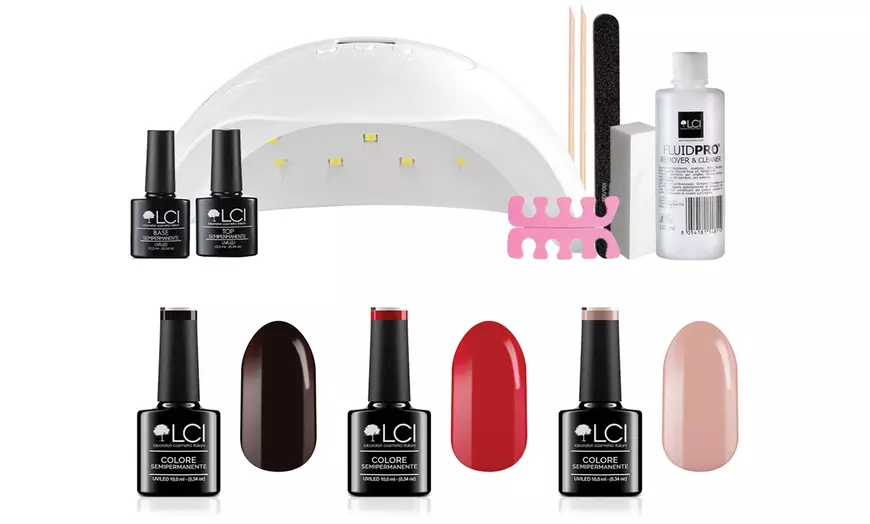 Image 2: Semi-permanente nagellakkits van het merk LCI Cosmetics