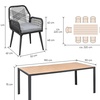 Image 6: Set da pranzo da giardino per 6 o 8 persone con tavolo Swing&Harmonie