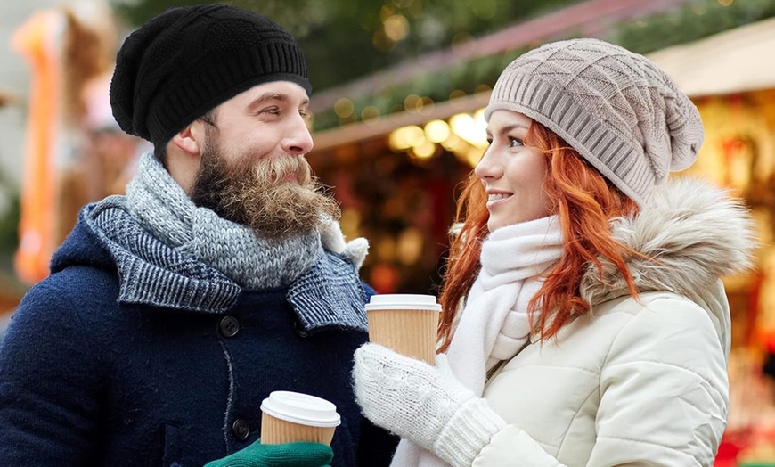 Image 6: 1x oder 2x Gestrickte Wintermütze