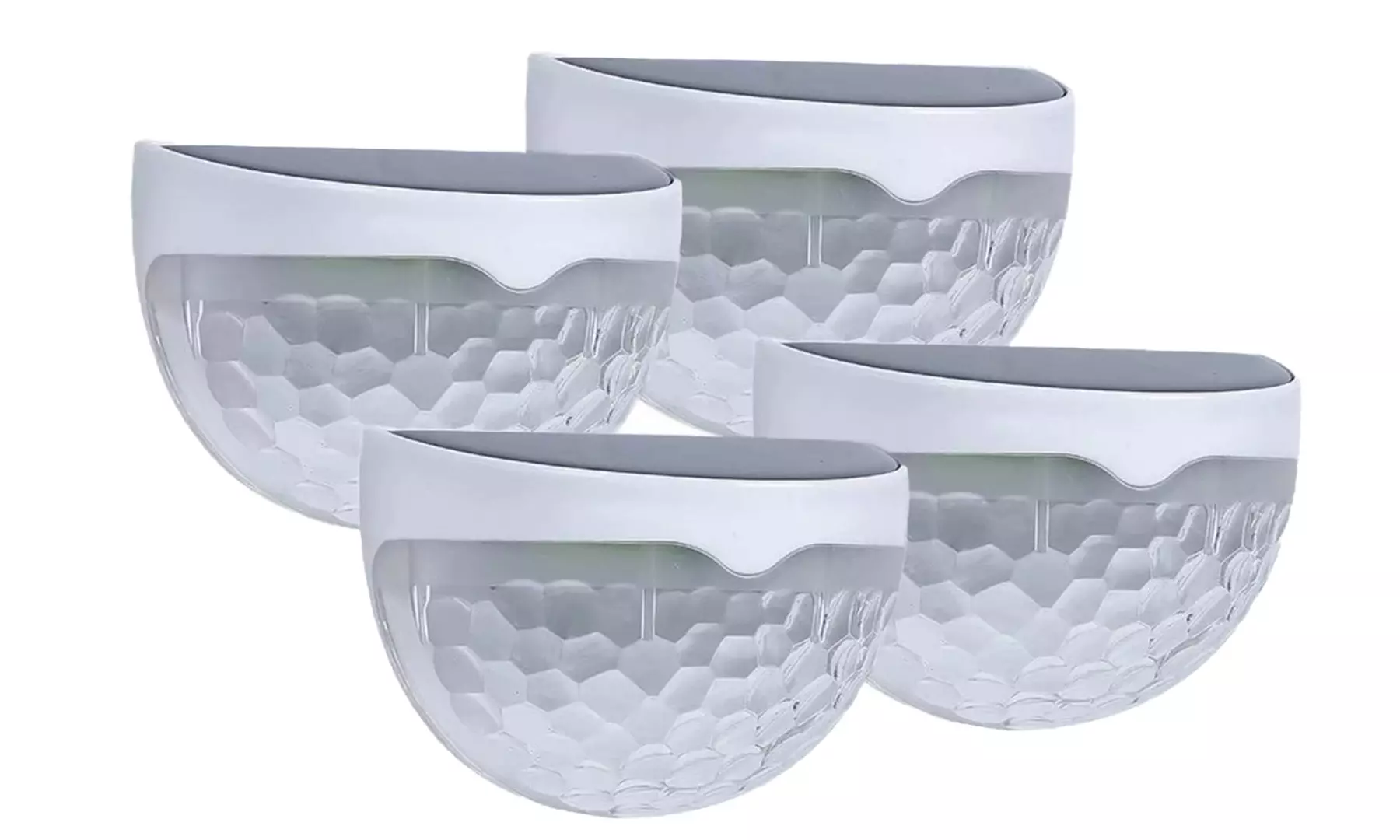 4 Pack Solar Lights Solar Fence Post Lights Solar Deck Lights Wall Mount Light