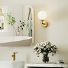 Image 8: HomCom Arched Bathroom Mirror Cabinet in Two Styles