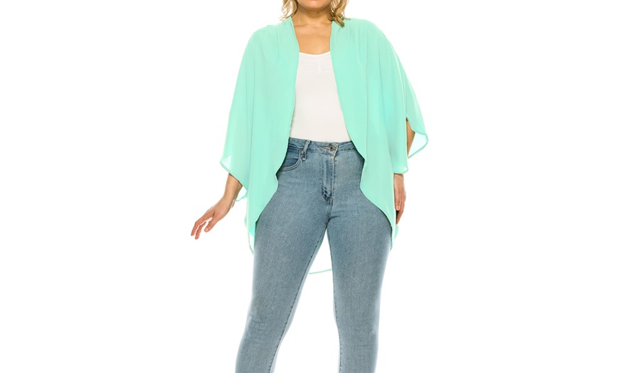 Image 14: MOA Collection Women's Loose Fit Cardigan Sweater