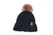 Winter Beanie Hat for Women Faux Fur Pom Pom Hats Womens Warm Cap - Second Medium