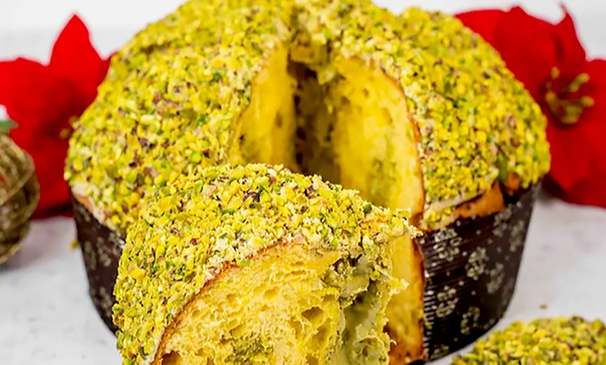 Image 4: Panettone artigianale farcito al pistacchio