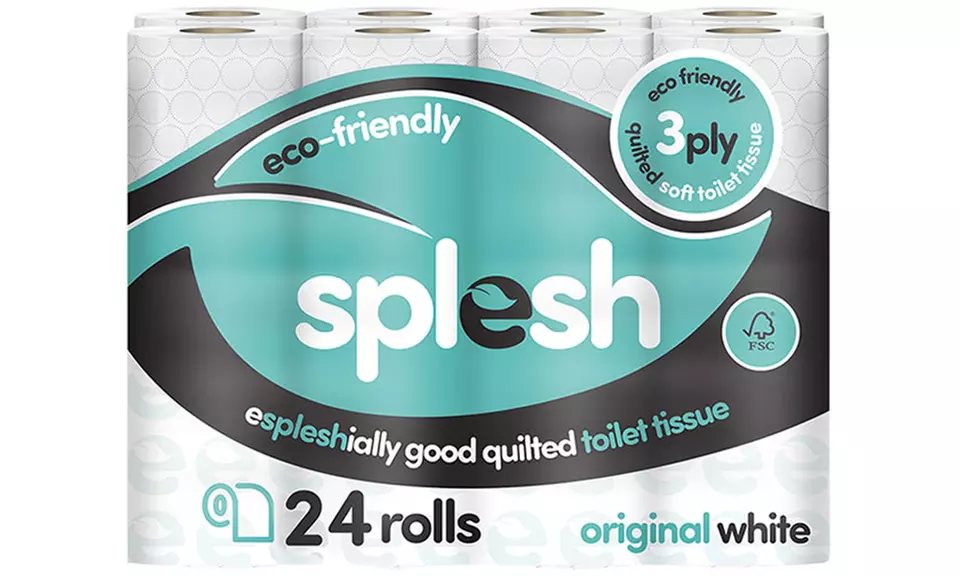 Splesh Toilet Roll Mega Bundle, Soft and Quilted Eco-Friendly Scents