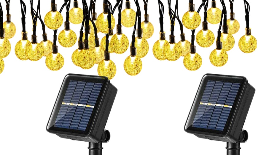 Image 13: Solar LED Outdoor Lights, 5m long with 20 bulbs