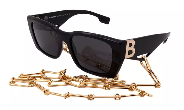 Burberry BE4336 392887 Black Gold Sunglasses