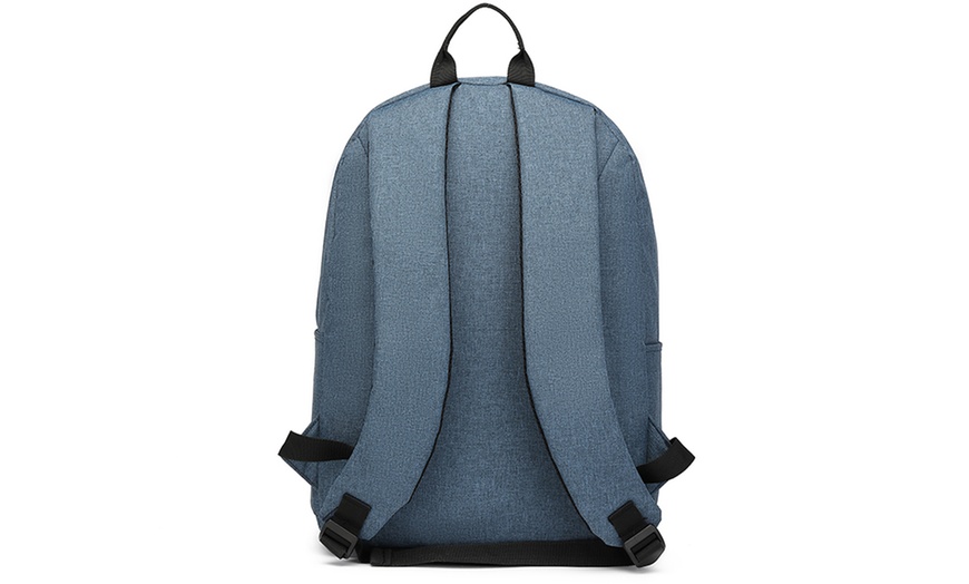 Image 16: Mochila escolar con correas acolchadas y múltiples bolsillos