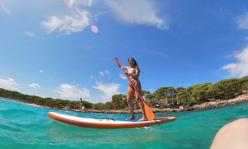 Image 3: Exploras las aguas mallorquinas: alquiler o clase grupal de paddlesurf