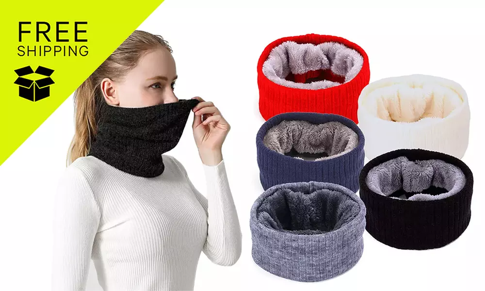 Double Layer Winter Neck Warmer Outdoor Scarves in Multiple Colours