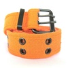 Image 9: High Quality Men Women Unisex 2 Holes Grommet Stitched Military Web Canvas Belt