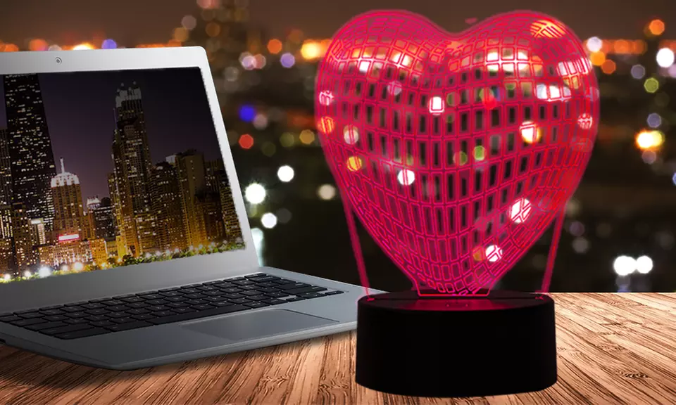 3D LED Hologram-Effect Lamp - Primary Image