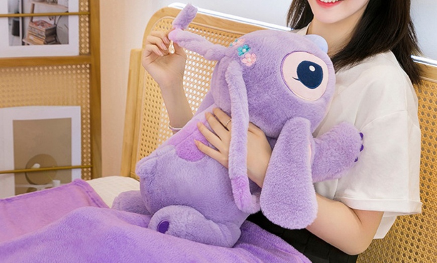 Image 8: Cartoon Pillow Blanket