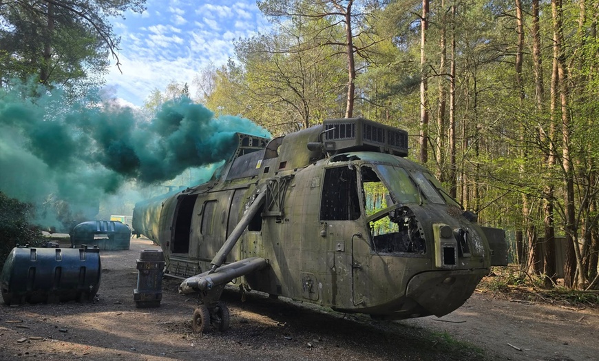 Image 1: Paintball for 5 or 10 – 100 Shots Each + Gear at Driver Wood!