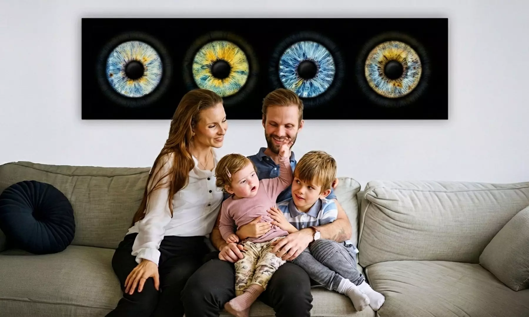 EYEPIXX® IRIS-Fotoshooting inkl. Datei & Effekt oder opt. mit Leinwand