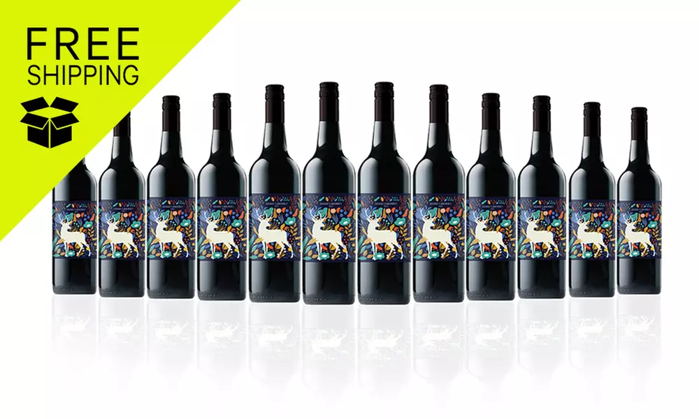FREE SHIPPING: White Deer Shiraz Cabernet (12 bottles) (52% Off) - Primary Image