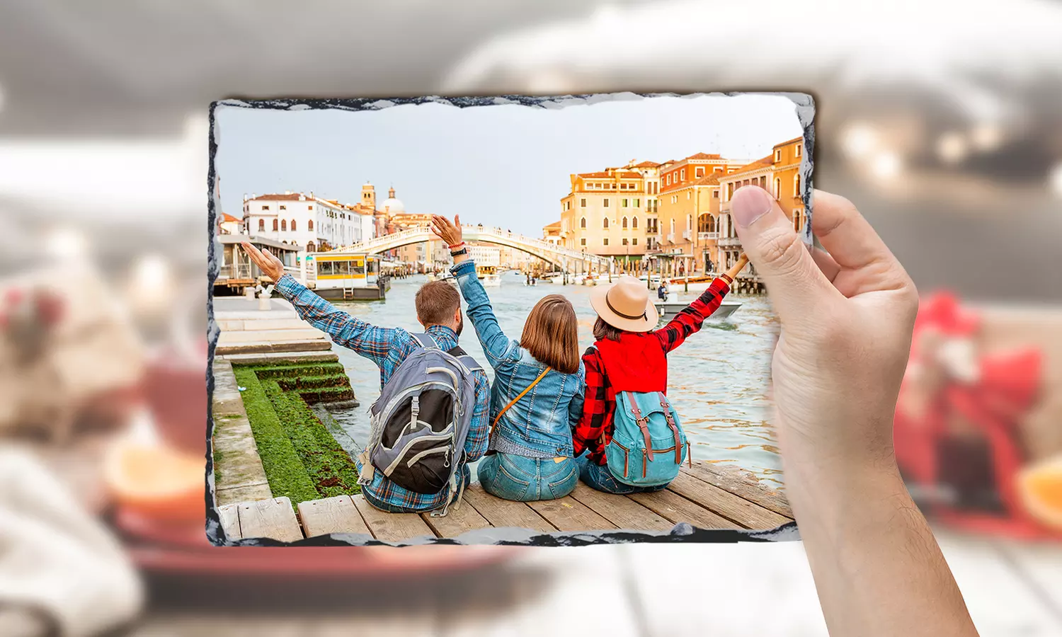 Een cadeau dat letterlijk in steen gebeiteld is: foto op ruwe leisteen
