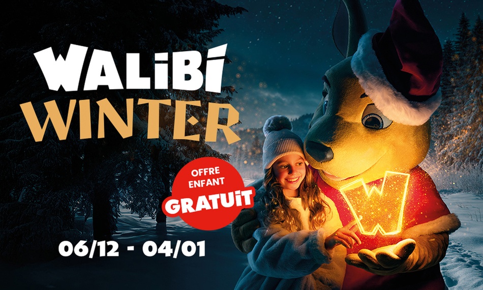 Billets adulte = billets enfant OFFERT à Walibi Belgium