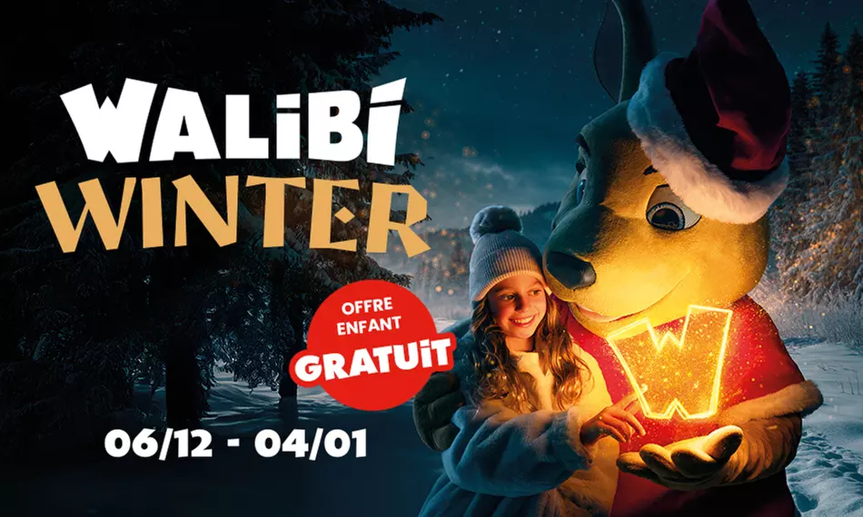 Billets adulte = billets enfant OFFERT à Walibi Belgium : pour une journée magique en famille (50% de remise) - Primary Image