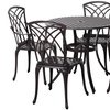 Image 4: Outsunny Outdoor Table and 4 Chair Set