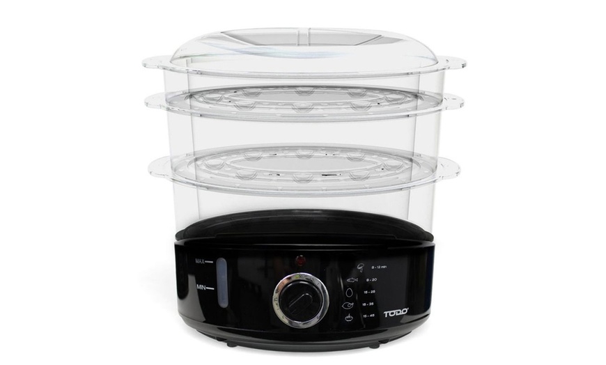 Image 17: TODO Steel, Slow or Rice Cooker w/ Ceramic Bowl/ Cup/ Tray