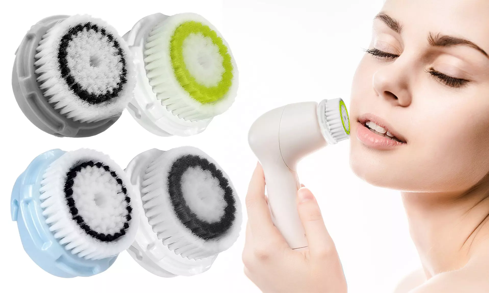 Superior Facial Cleansing and Exfoliating Replacement Brush Heads
