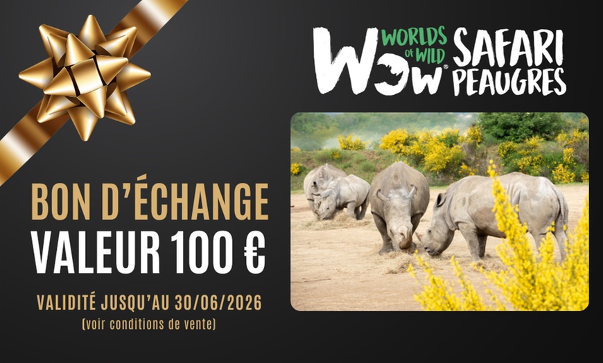 Image 2: Carte-cadeau Safari Peaugres : offrez une aventure sauvage
