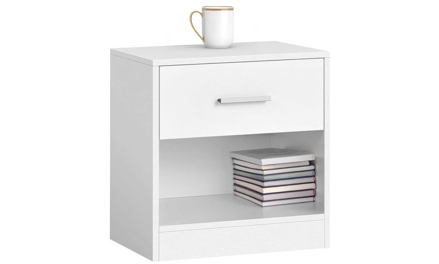 Image 2: Comodino con cassetto e spazio portalibri