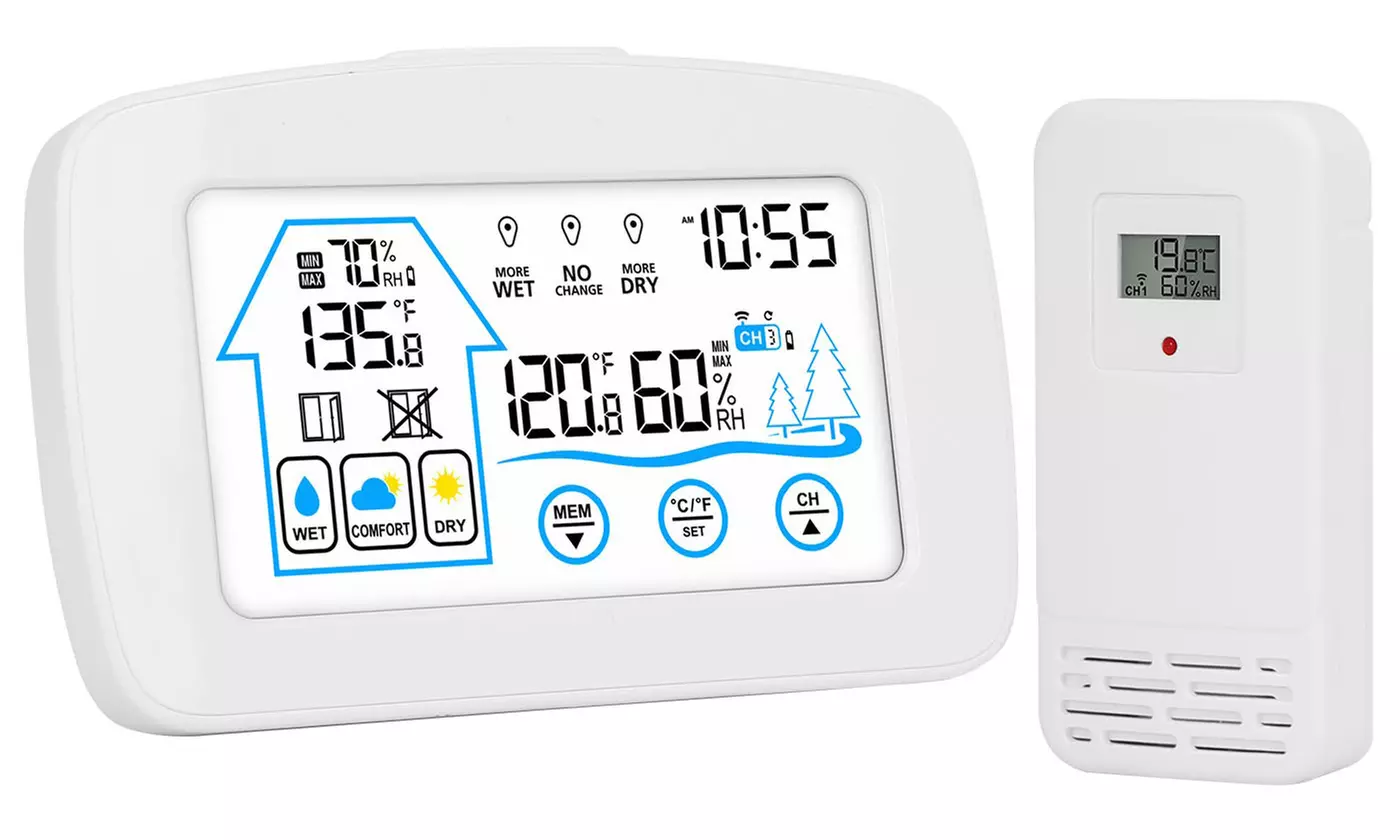 iMounTEK Smart Wireless Weather Station with Indoor Outdoor Temp Humidity Sensor