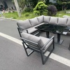 Image 1: Aluminum Adjustable Rising Sofa Outdoor Garden Furniture Set