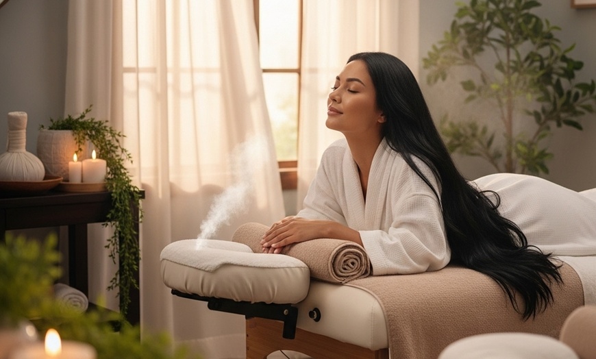 Image 1: Relax with a Choice of 45-Minute Massage / 75-Minute Pure Bliss Escape