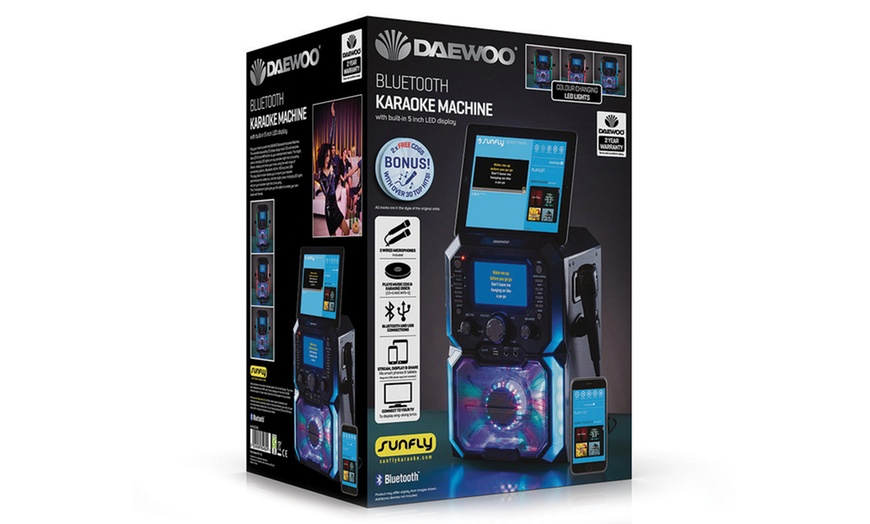 Image 4: Daewoo Bluetooth Karaoke System
