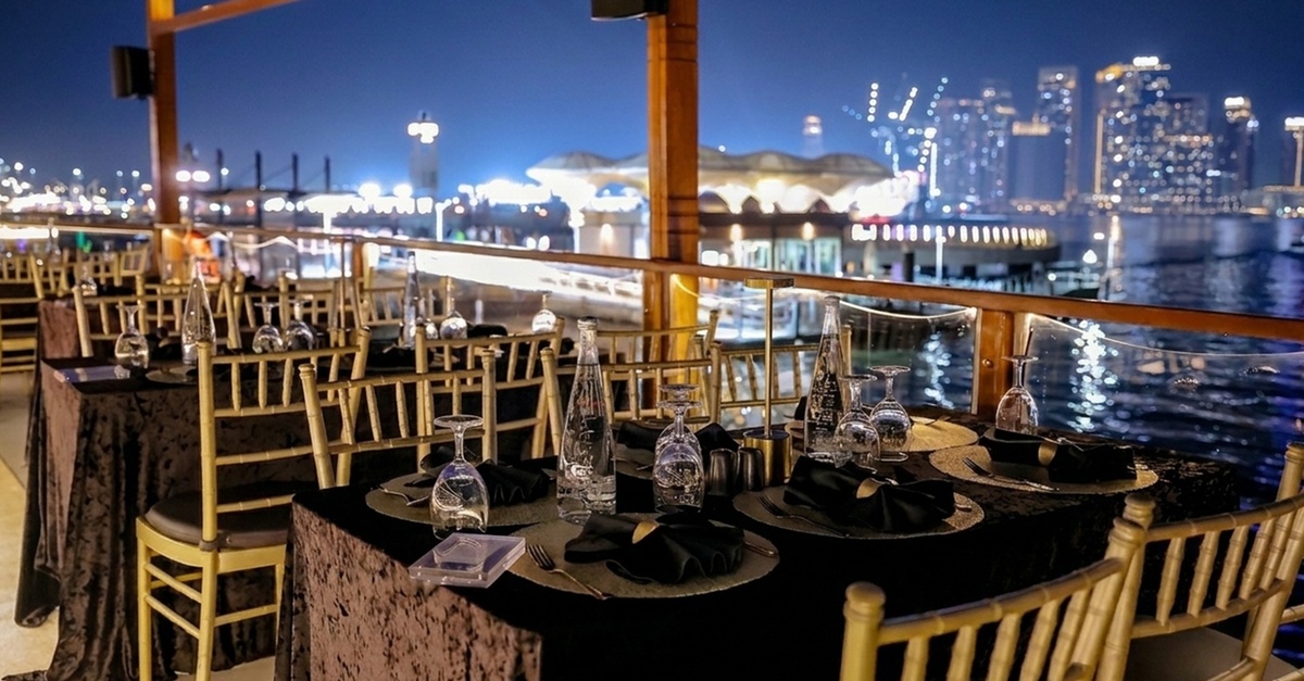 Luxury Dubai Canal Cruise With Soft Or House Beverages Luxury Dubai Canal Cruise With Soft Or House Beverages