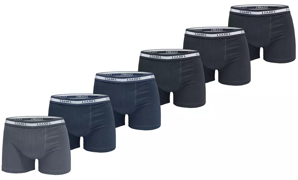 Lot de 6 sous-vêtements pour hommes en coton élastique Liabel