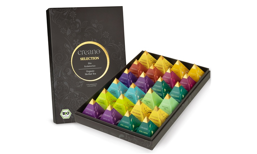 Image 8: Creano Geschenk-Box „Kräuter-Gewürz-Tee“ Pyramiden (bis zu 1,17€/Stk.)