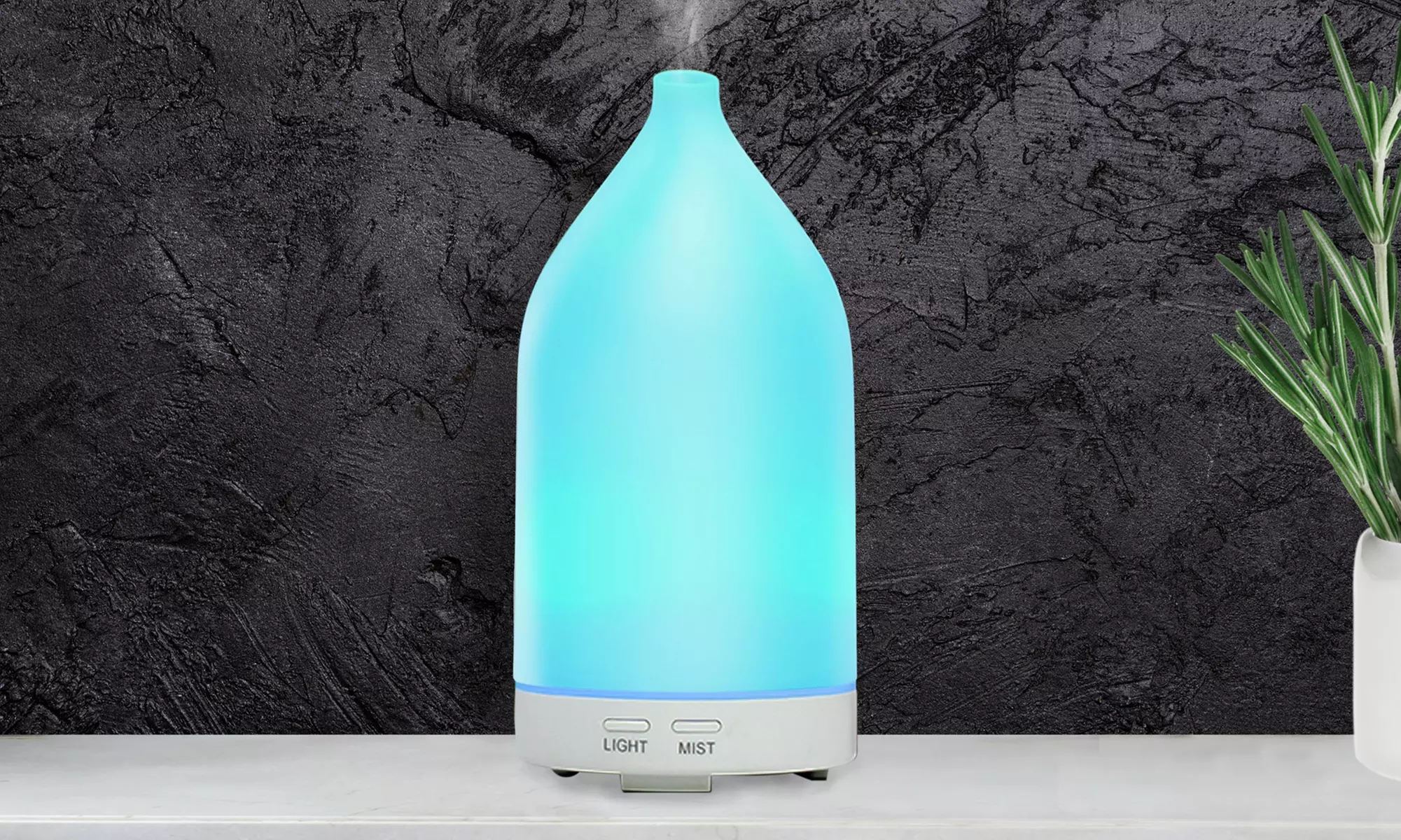 Ultrasonic Aroma Diffuser with 4 Timers, LED & Essential Oil Options