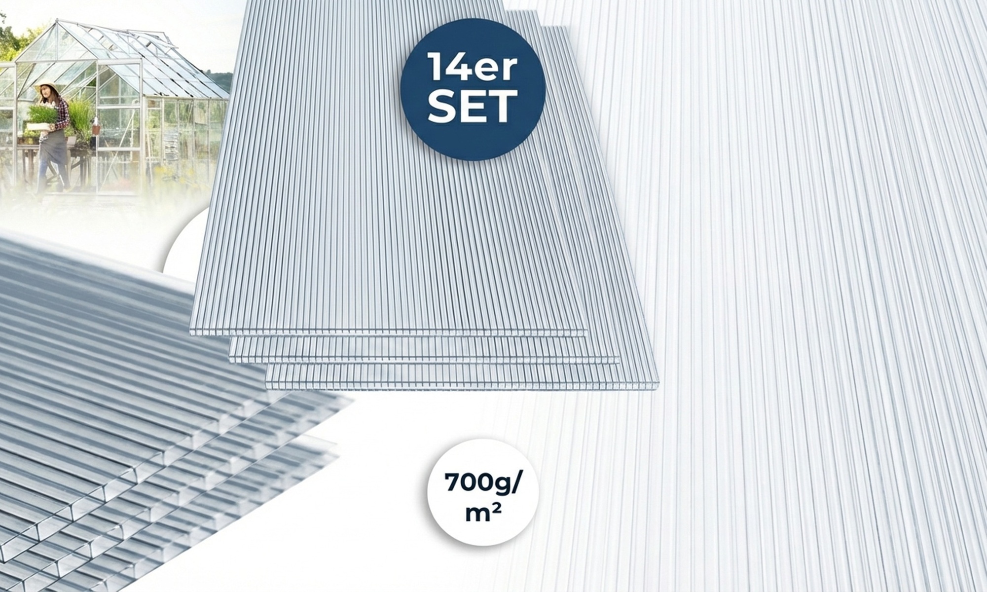 Home Deluxe Hohlkammerstegplatten „Varus"