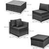 Image 18: Outsunny Rattan-Effect Sofa Set, with a Coffee Table