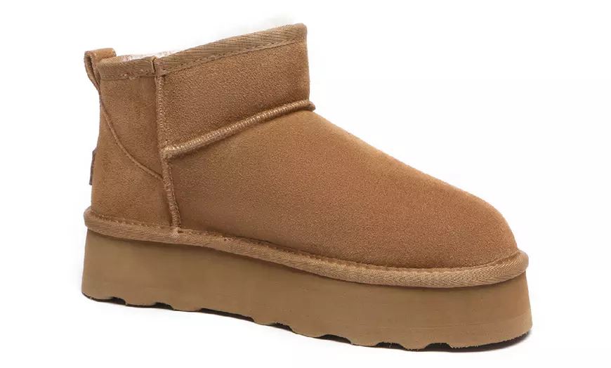 Image 3: Thick Bottom Mini Classic UGG