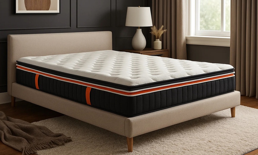 Image 1: Matelas Épais : Double surmatelas et mémoire de forme