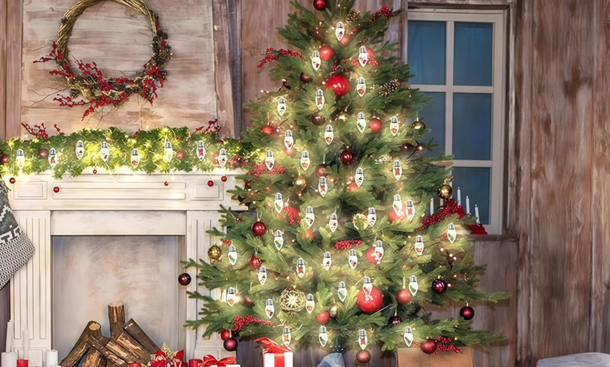 Image 1: Christmas Doll Solar-Powered String LED Decorative Lights