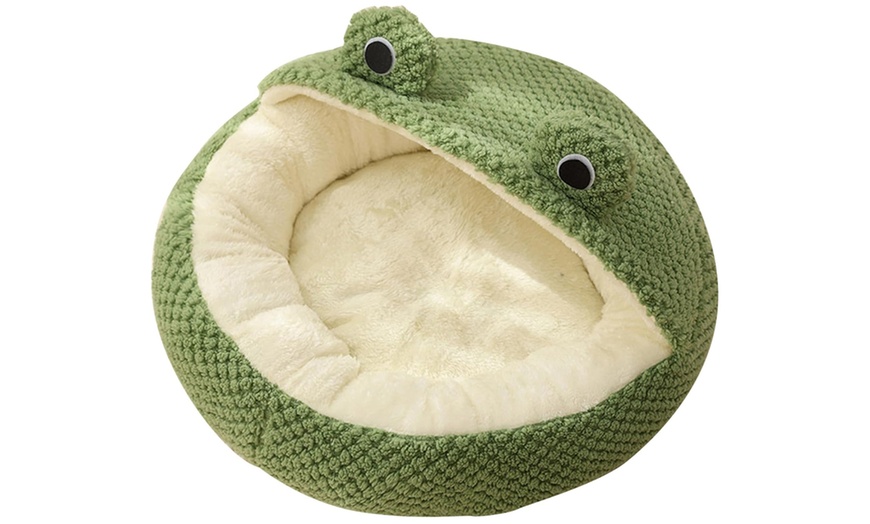 Image 2: Pet Nesting Sleeping Bed - PETBED-WHT, PETBED-GRN, or PETBED-FROG