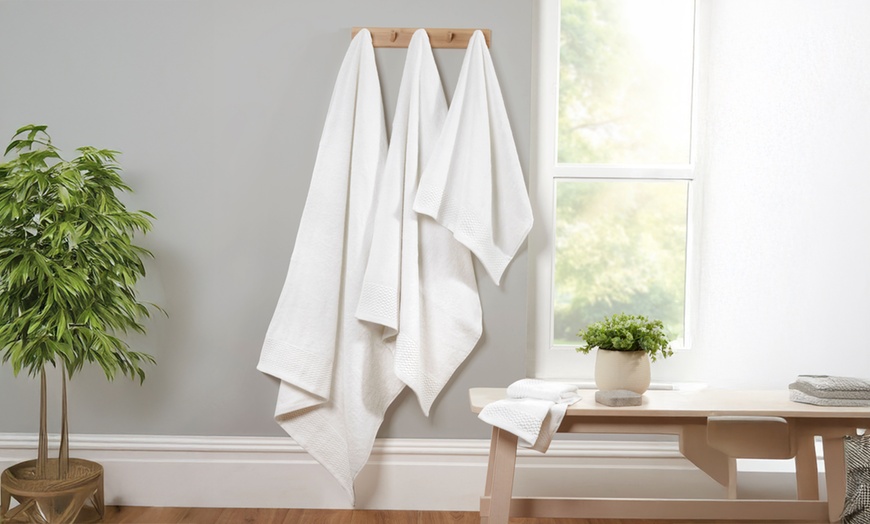 Image 4: Eden Weave 6pc Towel Bale - 500gsm Cotton, Ultra-Absorbent, OEKO-TEX