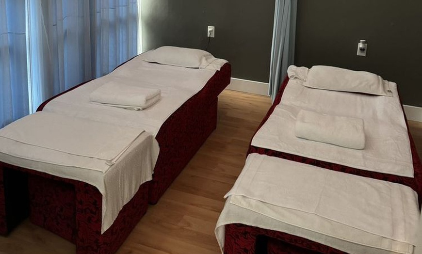 Image 8: Back & Foot Combo Massages for 1 or 2 w/CBD Oil + Optional Hot Stones