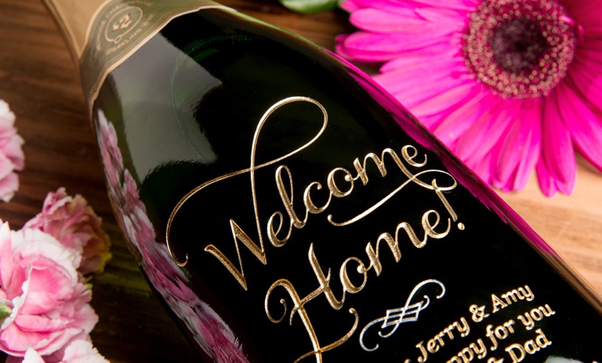 Image 7: Unique New Home Gifts | Custom Etched Wine Bottles